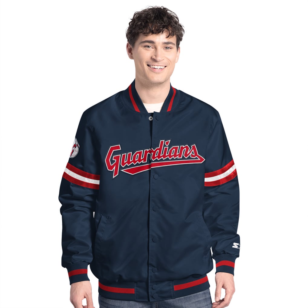  Cleveland Guardians Starter Scout Full-Snap Varsity Jacket - Navy